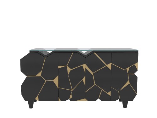 Geometric Hand-made Buffet Table