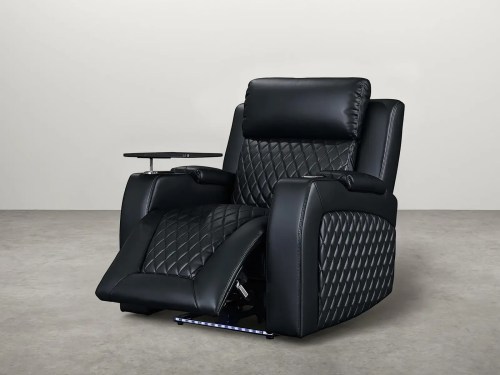 Cosgrove—ELECTRIC Cinema Single seat recliner-Black
