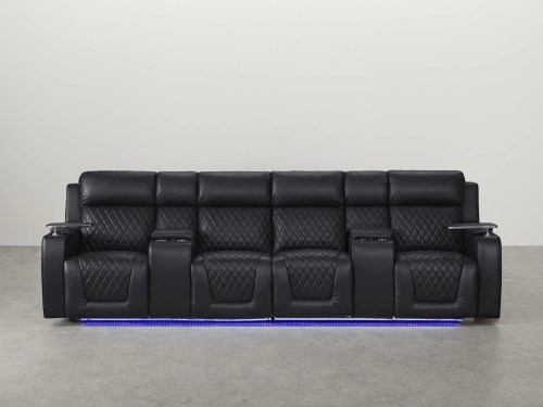 Cosgrove—ELECTRIC Cinema 4 seat recliner-Black