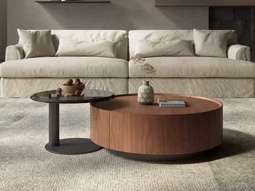 Cockburn Wooden Storage Coffee Table With Side Table/Without Side Table-80CM/100CM
