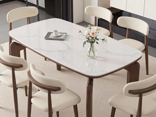 Junsele Harabai Sintered Stone Dining Table-140/160/180/200CM