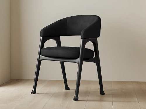 Albion Modern Velvet Dining Chair-Blackish Green/Black/Grey