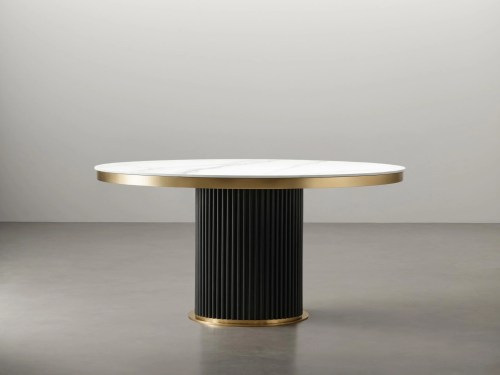 Furina Round Harabai Sintered Stone Dining Table-Φ120/Φ135/Φ150CM